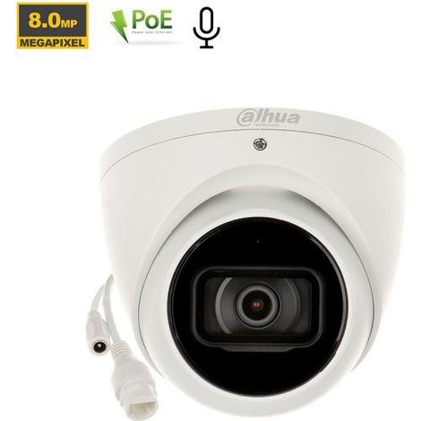 Dahua telecamera Dome IP 8Mp 4K - IPC-HDW3841EM-S-S2 (2.8 mm) S