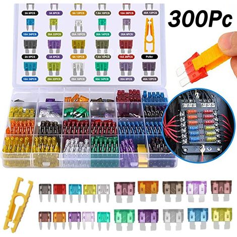 Assortiment de mini-fusibles pour voitures, fusibles plats pour voitures