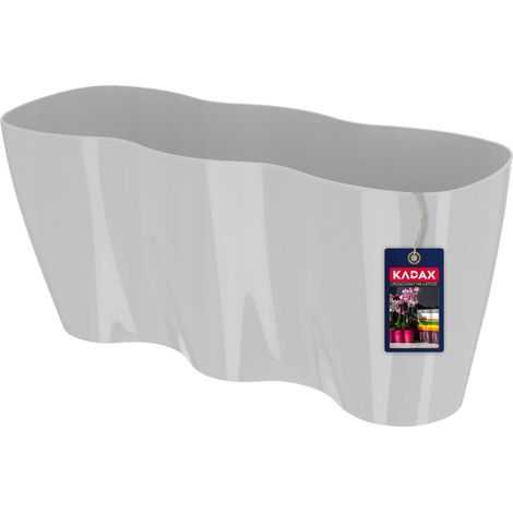 Housse de pot de fleurs, design élégant, optimisée pour les orchidées, Gris Clair (1/2)