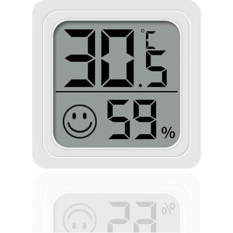 Higrómetro de 1 pieza para el hogar, habitación del bebé, ambiente seco y húmedo, refrigeración y calefacción, termómetro para coche, temperatura y humedad, mini higrómetro electrónico sencillo (1/5)