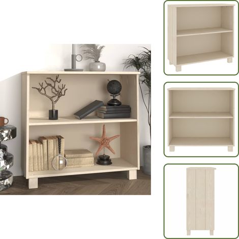 Buffet HAMAR Marron miel 85x35x80 cm Bois massif de pin - Buffet - Meuble De Rangement - Armoire - Commode - Bois Massif (1/5)