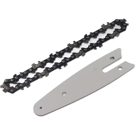 Mini-Führungsschiene (4 Zoll) mit 1/4"-28-Glieder-Kette – Hochfester Manganstahl für schnelles und gleichmäßiges Schneiden – Kettensägen-Führungsschiene und Kettenkombination (1/5)