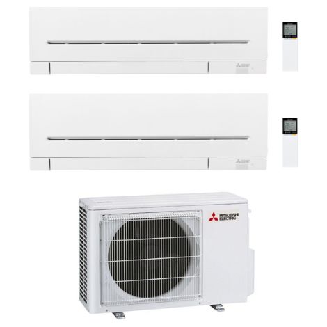 Mitsubishi Climatizzatore DualSplit Linea Plus MSZ-AP 7000 + 7000 btu con MXZ-2F42VF4 Inverter R-32 Wi-Fi Classe A+++