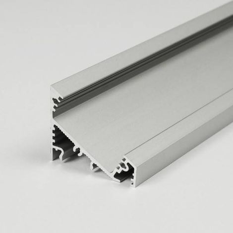 PROVISTON LED Aluminiumprofil 34 x 26.8 x 2000 mm Schwarz Eloxiert Led-Beleuchtung Indirekte Beleuchtung LED Leisten 1 Stück