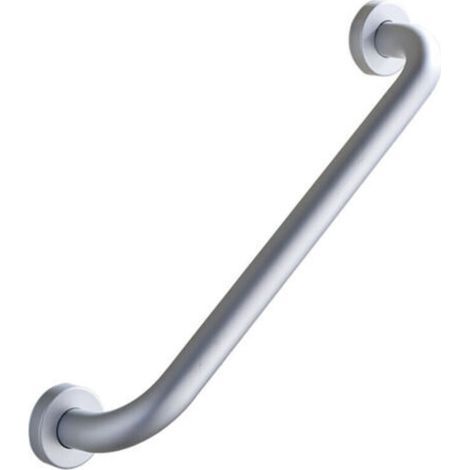 1 Barre de maintien droite aluminium époxy blanc