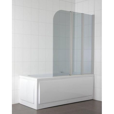 TrendLine Badewannenfaltwand Easy-4-Cool 3tlg. Badewannenaufsatz Duschtrennwand