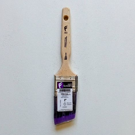 Fiorellini pennello serie freccia p+ da 2 professionale setola krex per pittura impregnante e smalto base acqua e solvente