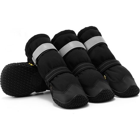 Hondenschoenen - Waterdicht Leer avec Reflecterende Banden - Orthopädisch Gevormd Rutschvast pour Verwondingen et Koud Weer - 4 (1/5)