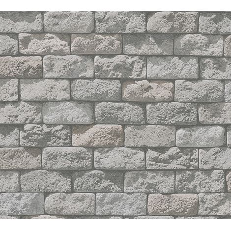 A.S. Creation Il Decoro  958341  Papiertapete Steinoptik  0.53 m x 10.05 m  Grau (1/5)