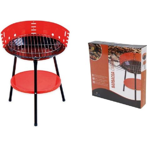 Barbecue To Carbone Carbonella Bbq Grill Metallo Paravento Griglia 36x53.5cm