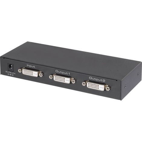 Renkforce 2 Port DVI-Splitter Ultra HD-fähig 3840 x 2160 Pixel Schwarz (1/5)