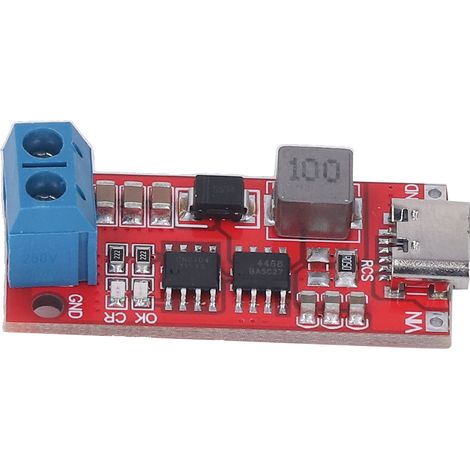 Chargeur Batterie Lithium 18650 Module Type C Charge Automatique PCB 4S Boost DC3-6V à 16.8V Entrée 2A Courant Charge 0.56A (1/5)
