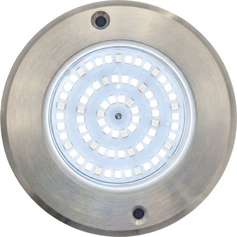 Foco LED Piscina Warmpool 6W 12V AC Acero Inoxidable 11cm 6000K
