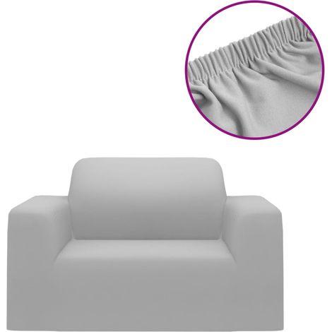 Maison Exclusive - Fodera Elasticizzata per Divano in Jersey di Poliestere Grigio