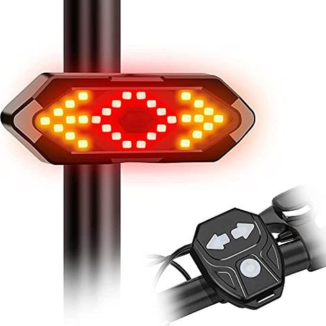 Feu de signalisation LED – Éclairage vélo – Clignotant extérieur pour vélo – Fonctionne sur piles – Indispensable pour les cyclistes (1/5)