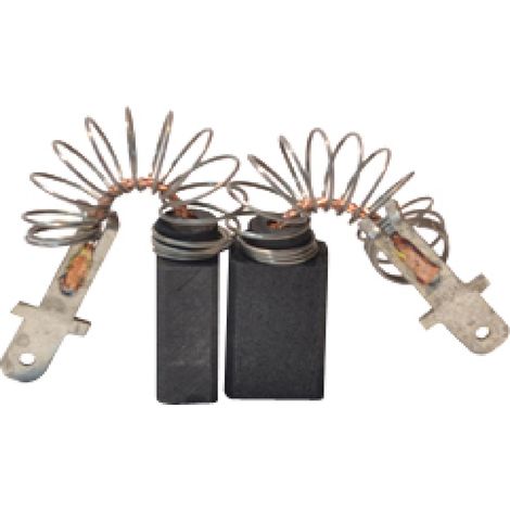 Jeu De 2 Charbons Adaptable Pour Skil. Dimensions: 6.4 X 10 X 15mm.