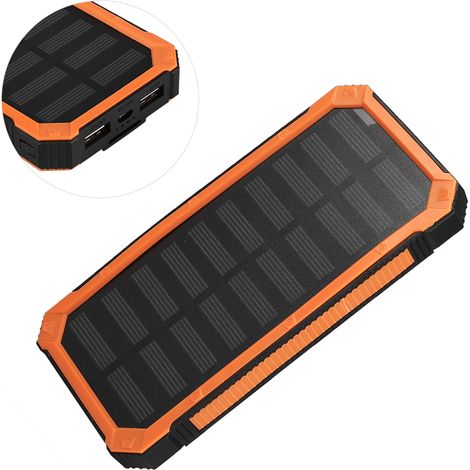 Chargeur portable 20000mAh rapide avec double USB - Kit de bricolage étui orange pour banque d'énergie (1/5)