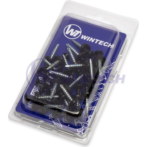Bande de toiture WINTECH UFO+EPDM 4,8 x 35 ZB rouge.drill RAL9005 CIDEK48035IBM1