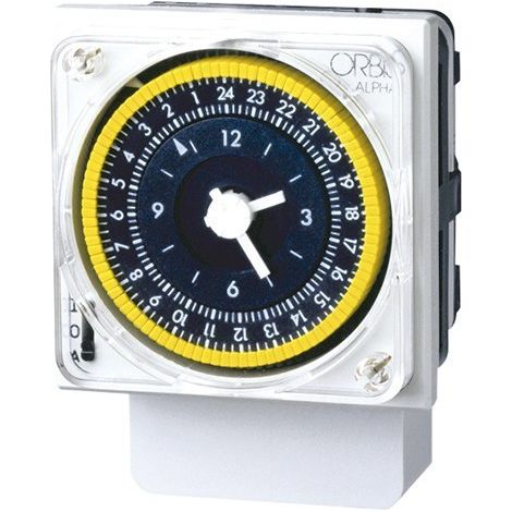 Orbis Zeitschalttechnik Interruptor horario analógico blanco