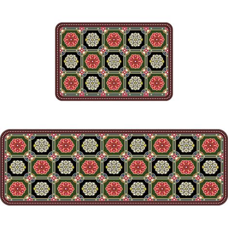 LAN Carreau de terre de diatomées de 50 à 20 cm avec motif de terre de diatomées Tapis de sol spécialement conçu pour la cuisine : résistant aux taches, facile à nettoyer, à séchage rapide, en terre d (1/5)