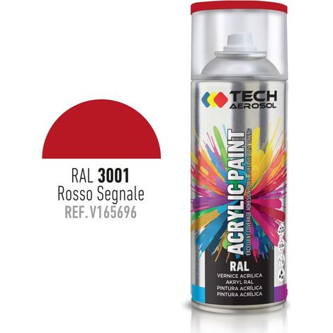 SPRAY ACRILICO ROSSO SEGNALE 400ML RAL 3001.
