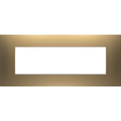 PLAQUE EGO RECTANGULAIRE 7 MODULES OR GEWISS GW16007SG