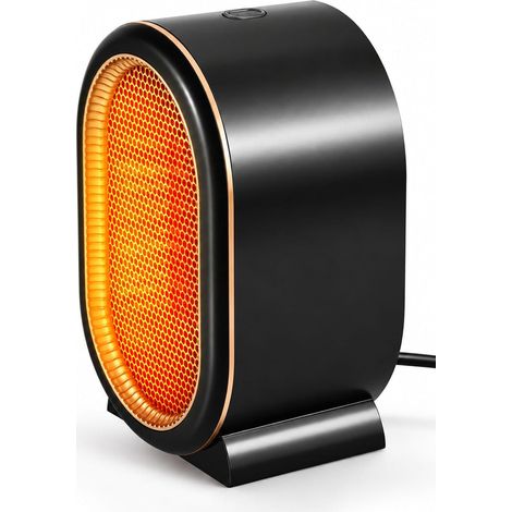 Chauffage d'Appoint Petit et Portable, Radiateur Électrique Intérieur, Bureau Chambre Salon, Compact (1/5)