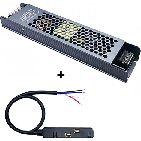 Kit Trasformatore LED 400W 48v e Connettore cavi scoperti per Binario Magnetico (1/5)