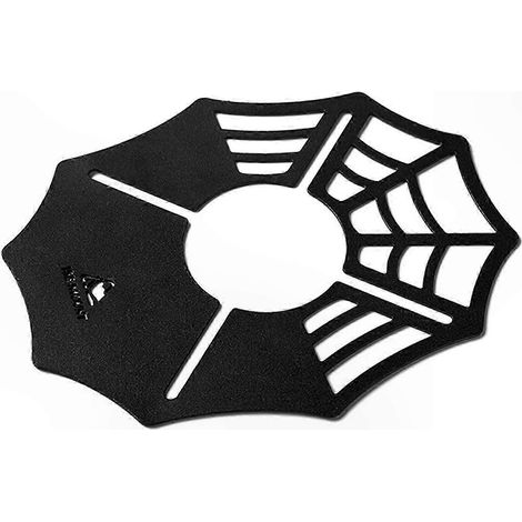Plaque de protection thermique en fer pour réchauds de camping, forme toile d'araignée, bouclier anti-chaleur pour cuisson en plein air, pique-nique, isolant résistant, accessoire de barbecue (1/5)