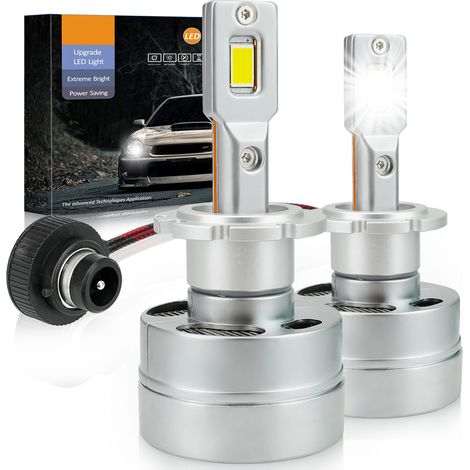 Kit Full Led Premium D2S D2R 80W 6000K 12000 Lumen 100% Canbus Piu Luminoso (1/3)