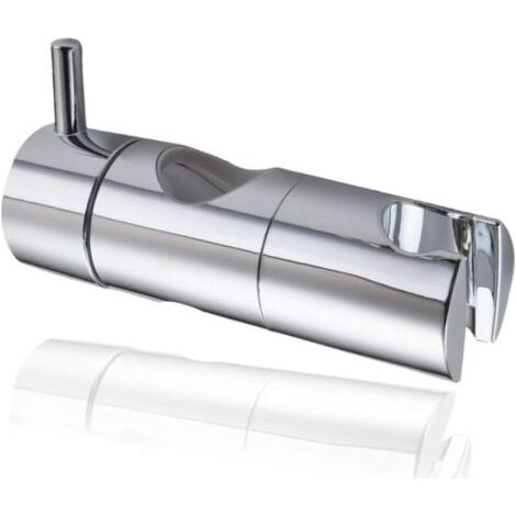 (22 mm, argent) Support de pomme de douche, crochet de douche à main à ventouse, fixation murale de pomme de douche, curseur de douche universel remplaçable (1/4)