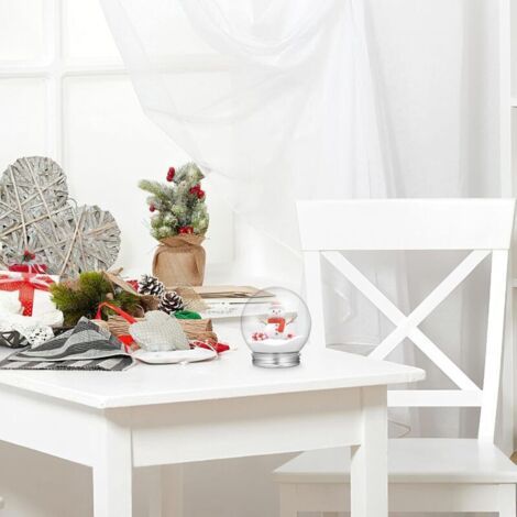 10 Pièces Bricolage Boule À Neige De Noël Clair Remplissable en Plastique Globe d'eau Pot avec Bouchon À Visser Vitrine Vide Remplissable pour Bricolage Artisanat Décoration De (1/3)