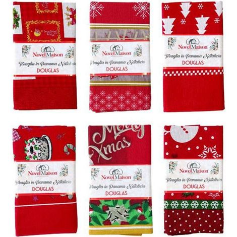 Trade Shop - Mantel Navidad Tela Panama Resistente Tema Navidad Varios Motivos 6 Plazas - (1/3)