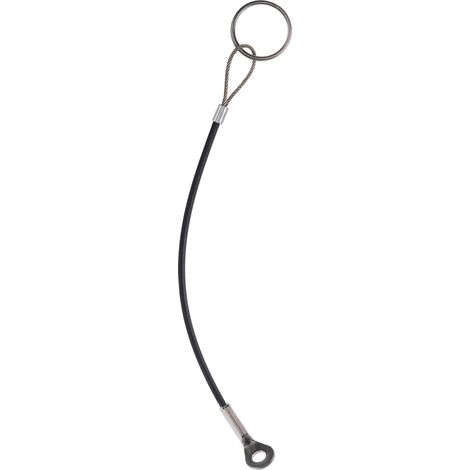 Corde de fixation en acier inoxydable avec anneau de fixation et câble de fixation