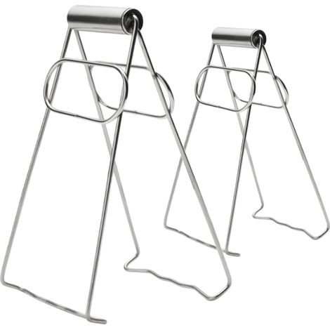 Piézas Clip Anti-Brûlure Bol Pince en Porte-Bol Anti-Chaud Accessoires de Cuisine pour Les Ustensiles 2 Inox Inoxydable (1/5)