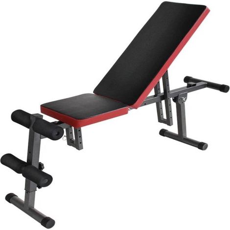 TRADE SHOP - Panca Regolabile Multifunzione Piana Inclinata Pesi Addominali Bodybuilding - (1/5)