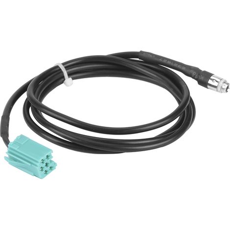 Câble adaptateur d'entrée AUX avec prise jack audio 3,5 mm compatible avec Renault Clio, Megane, Kangoo, Espace et Twingo (1/5)