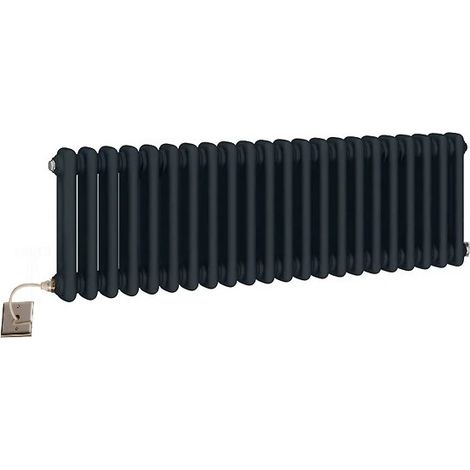 Traditional Electric Anthracite 2 Column Radiators 300mm high 830mm wide (1/2)