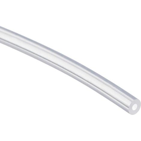 Tube en silicone 1mm DI x 2mm DE 2m / 6,56ft de longueur, tuyauterie flexible en caoutchouc silicone pour tuyau d'eau et d'air de transfert par pompe, transparent (1/5)