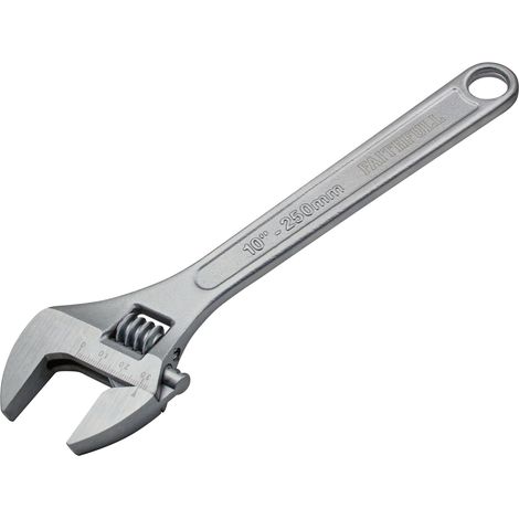 Faithfull Chrome Adjustable Spanner 250mm (10-inch) with Model Number FAIAS250MC