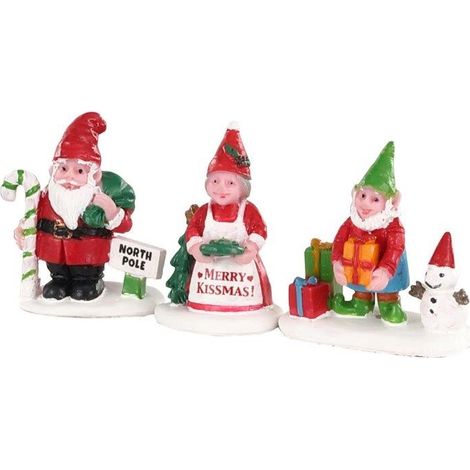 Christmas Garden Gnomes Set of 3 Cod. 04739
