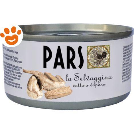PARS Dog&Cat Cotte al Vapore Selvaggina - Lattina 85 Gr -