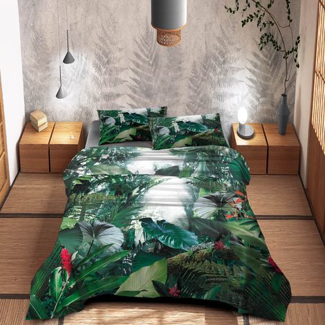 Completo Letto Lenzuola 100% Cotone Set Lenzuolo Moderno Sotto Sopra Federe Due Stampe In Altissima Definizione Dis3Dreams - Matrimoniale