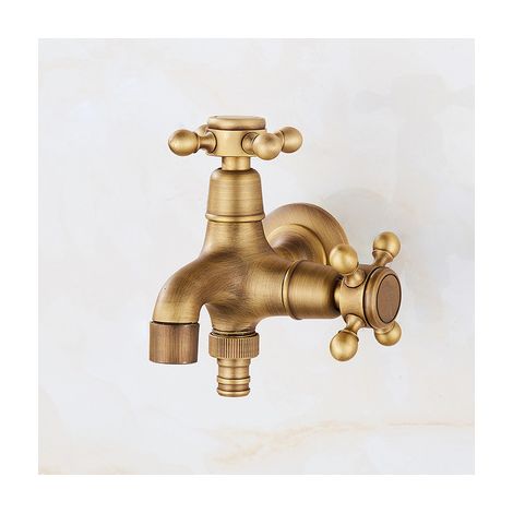 Retro Style G1/2in Wall Mounted Single Handle Water Faucet Mop Pool Faucet for Bathroom Sink (1/5)