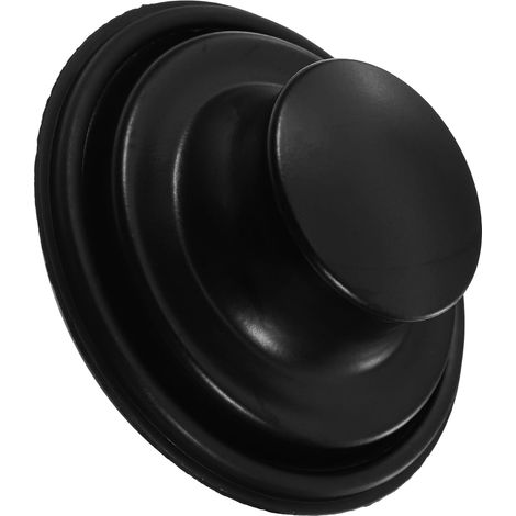 Bouchon d'évier, inox, noir, pour broyeur de déchets (1/5)