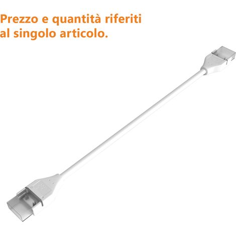 Câble De Jonction Pour Ruban Led 220V Avec 2 Connecteurs Intégrés, Système De Connexion Rapide Et Sûr, Longueur Totale 21 Cm (1/2)