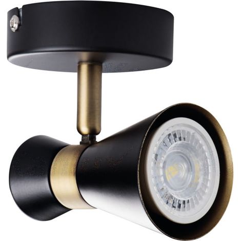 Applique murale Kanlux MILENO noir laiton GU10 35W (1/5)
