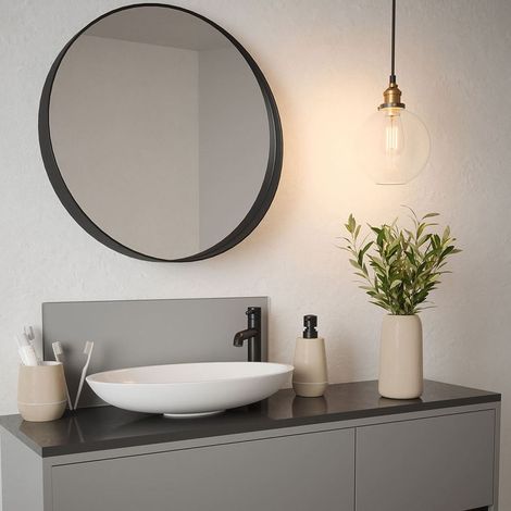 Splashback Matt Grey Glass Bathroom Backsplash Brushed 250mmx600mmx4mm