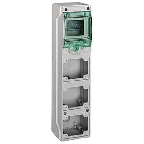 SCHNEIDER 13177  Minicofret KAEDRA para tomas industriales 98x392mm con 4 módulos