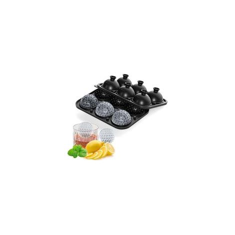 Moule à Boules de Glace en Silicone, Moule à Glaçons à Grosses Boules, Glaçons ronds en forme de balle de golf pour whisky cocktails café glacé, cadeau balle de golf